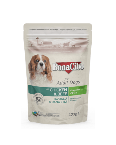 Bonacibo Chicken and Beef Dog Jelly 85 g