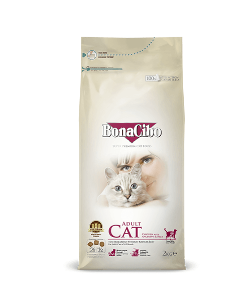 Bonacibo Adult Cat Food – Chicken, Anchovy & Rice (2kg)