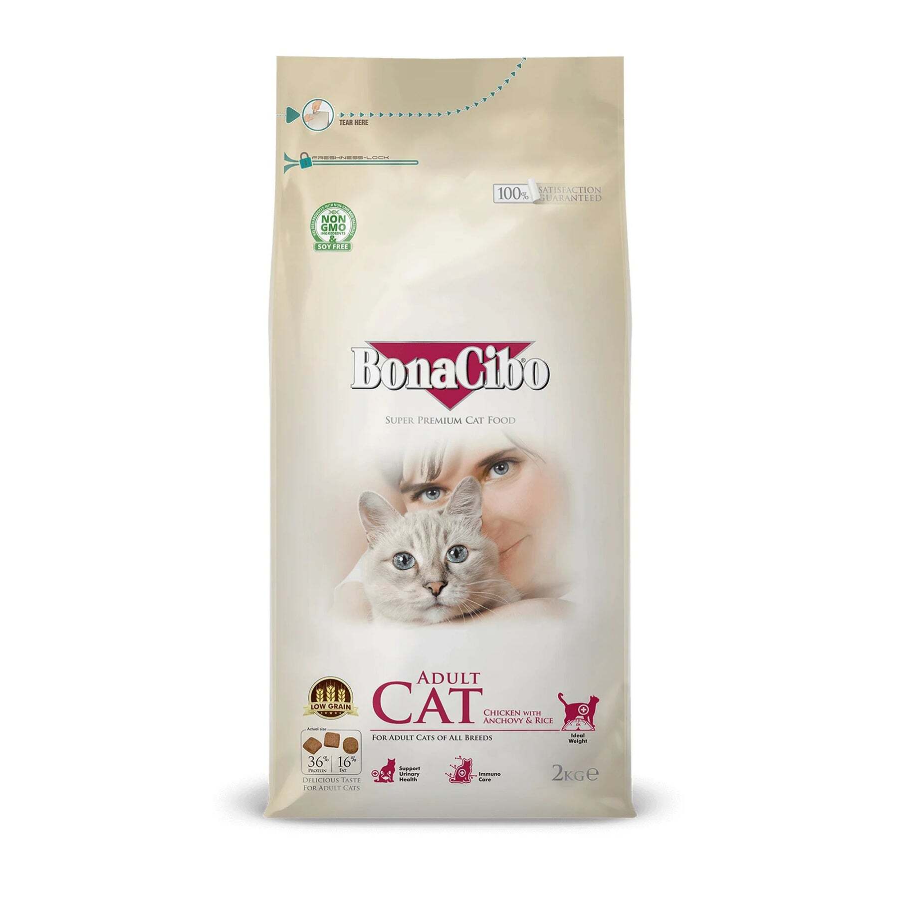 Bonacibo Adult Cat – Light & Sterilised (2kg)