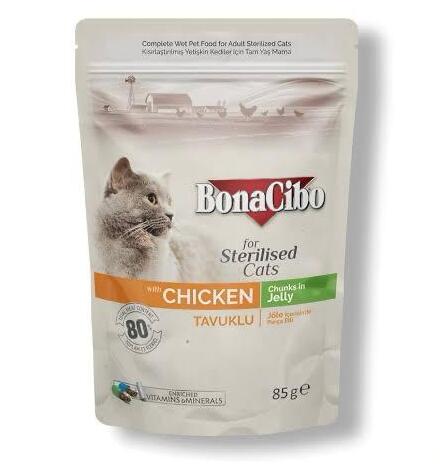 Bonacibo Cat Jelly – Chunks in Jelly Chicken (85g)