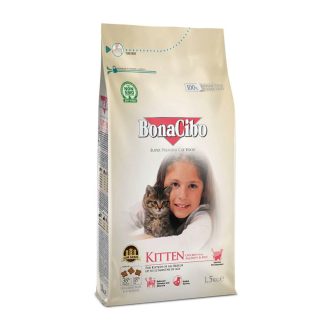Bonacibo Kitten Food – Chicken with Anchovy & Rice (1.5kg)