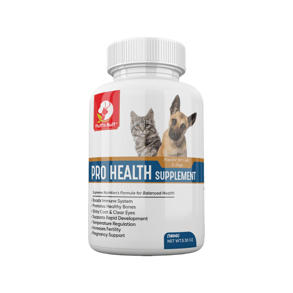 Fluff N Buff Pro Health Supplement for Cats & Dogs (150g)