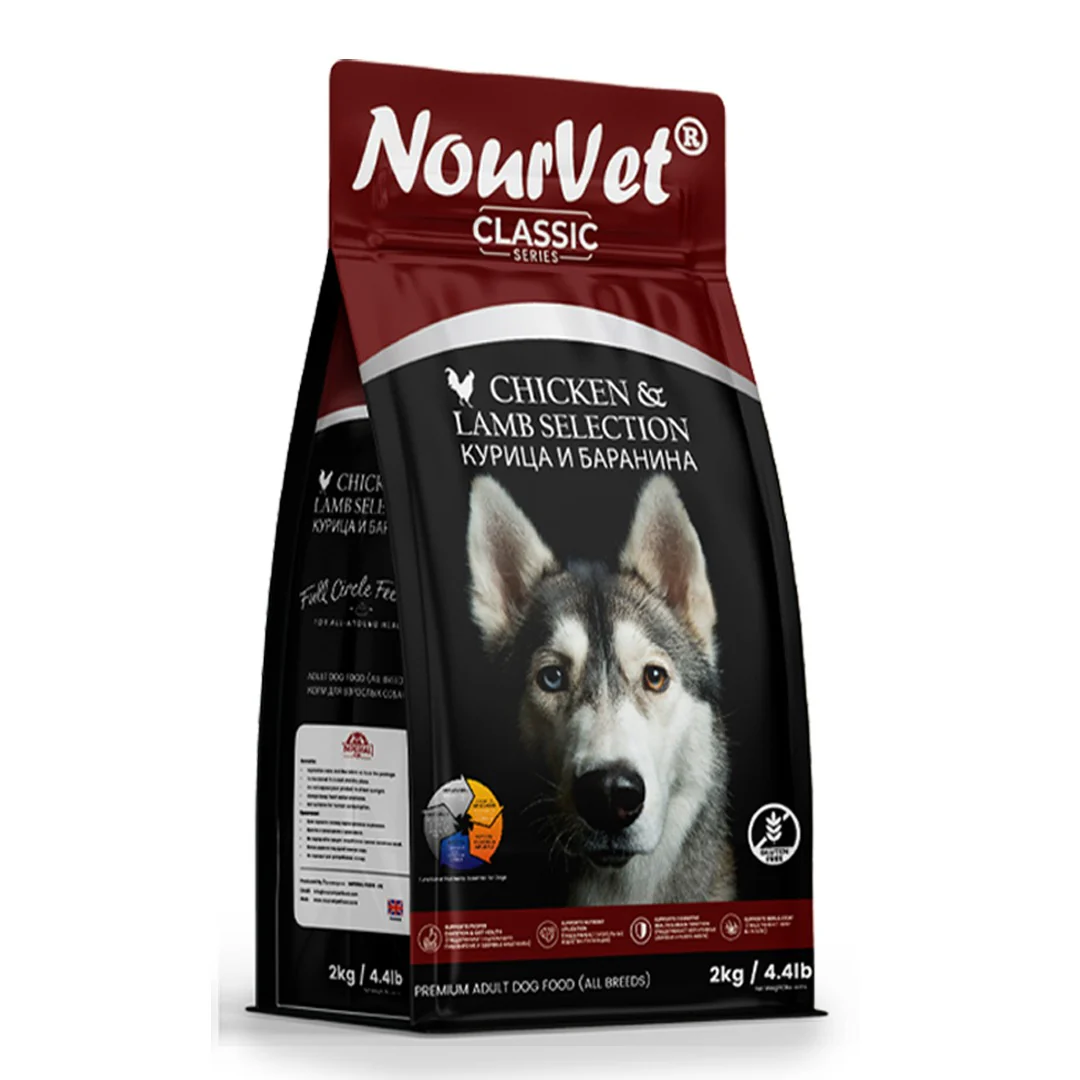 Premium dry dog food made with real chicken & lamb, rich in protein and essential nutrients to support strong muscles, healthy digestion, shiny coat, and overall daily energy for dogs.