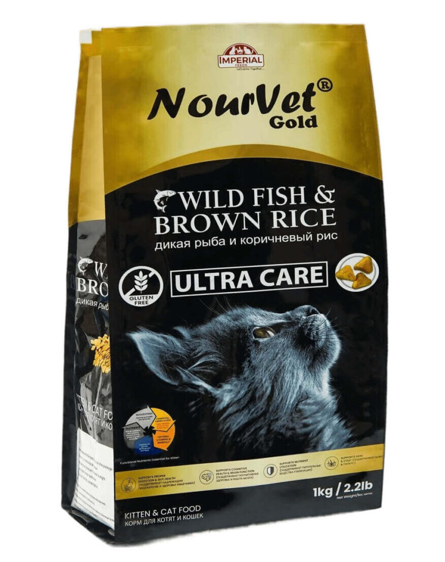 Nourvet Gold Ultra Care Cat Food (1kg)