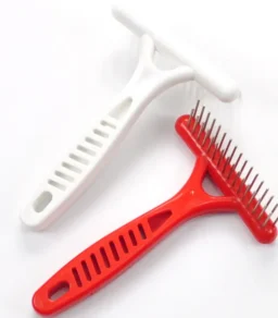 Pet Rake Comb – 2 Rows Stainless Steel