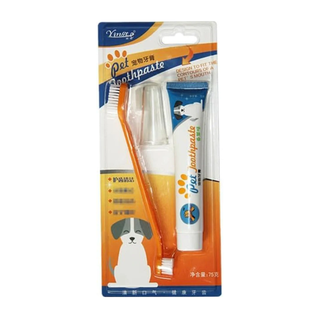 Yingte Dental Hygiene Oral Care Kit / Toothbrush for Dogs